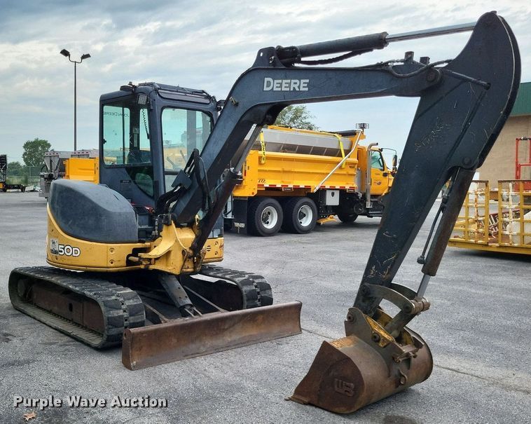 image for item LS9642 2008 John Deere 50D  mini excavator
