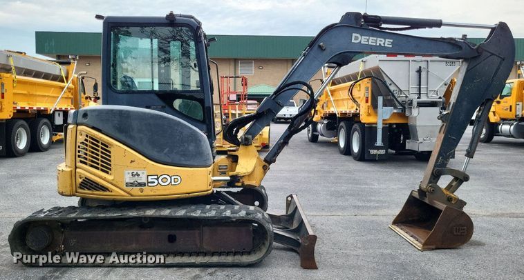 image for item LS9642 2008 John Deere 50D  mini excavator