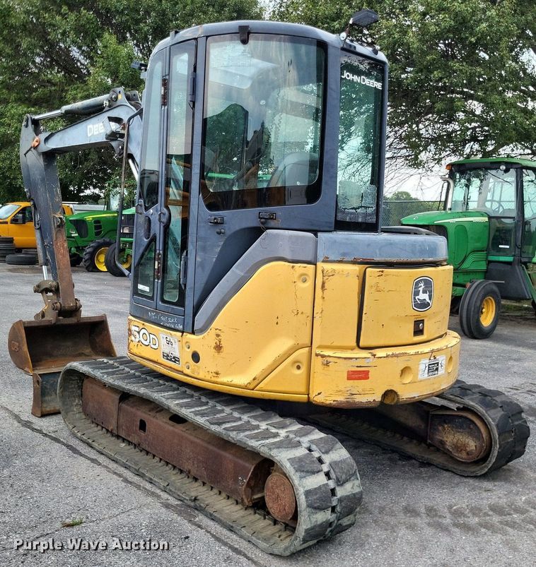 image for item LS9642 2008 John Deere 50D  mini excavator