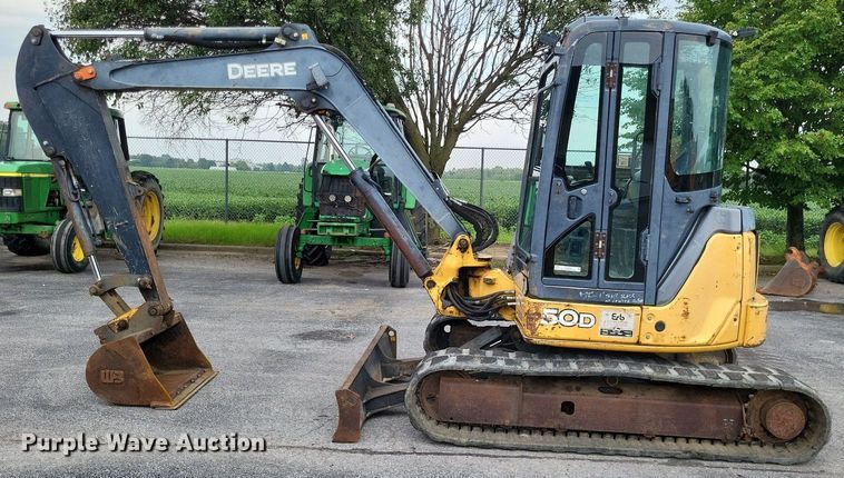 image for item LS9642 2008 John Deere 50D  mini excavator