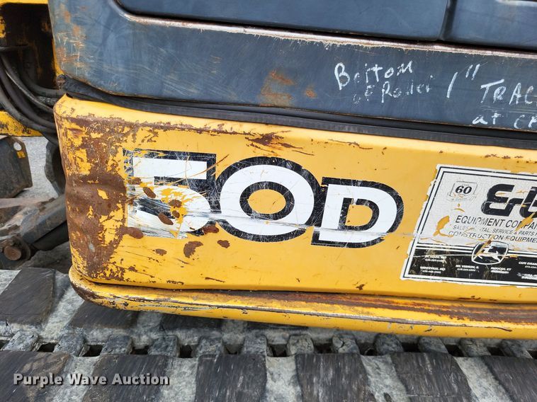 image for item LS9642 2008 John Deere 50D  mini excavator