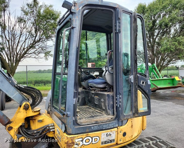 image for item LS9642 2008 John Deere 50D  mini excavator