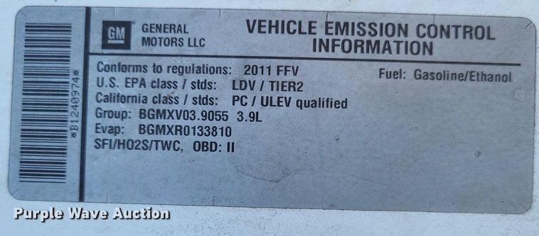 image for item LS9643 2011 Chevrolet Impala Police Cruiser