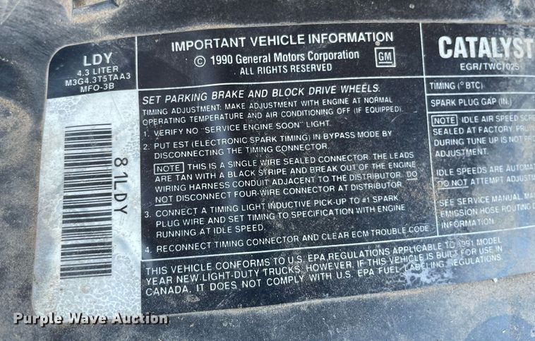 image for item ME9890 1991 Chevrolet Astro van