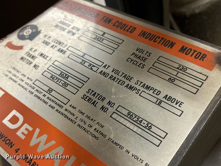 image for item MG9408 DeWalt 3516  radial arm saw