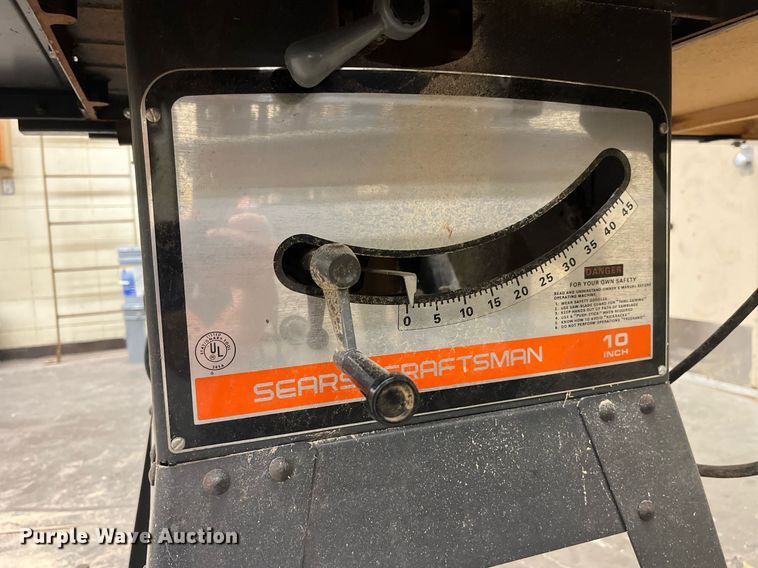 image for item MG9410 Sears Craftsman 113-299040  table saw