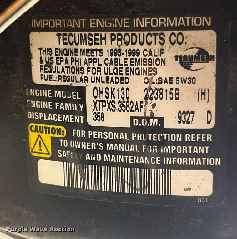 image for item MG9411 Ariens ST1336LE  snow blower