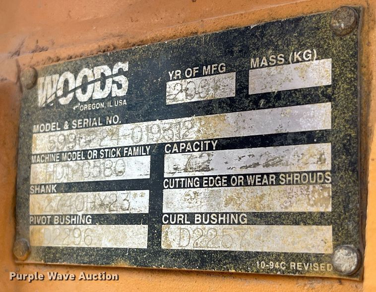 image for item MG9421 1996 Case 580 Super L  backhoe