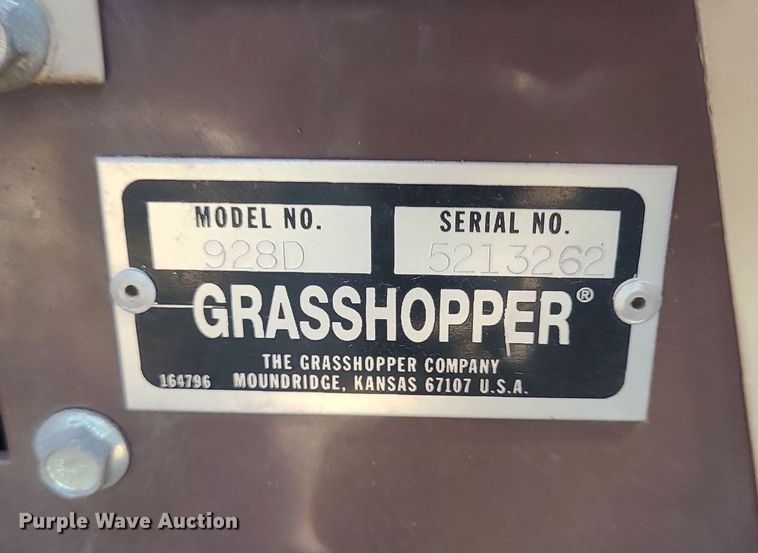 image for item MG9552 Grasshopper 928D  ZTR lawn mower