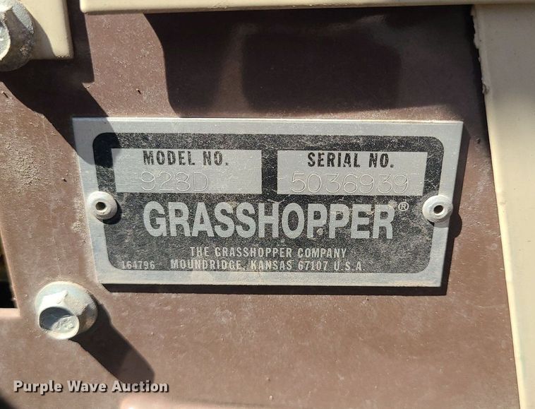 image for item MG9553 Grasshopper 928D  ZTR lawn mower