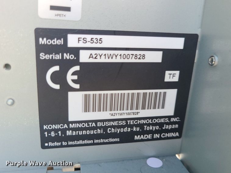 image for item MG9555 Konica Minolta FS535  finisher