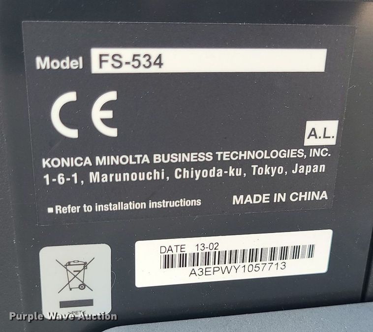 image for item MG9562 Konica Minolta FS534  finisher