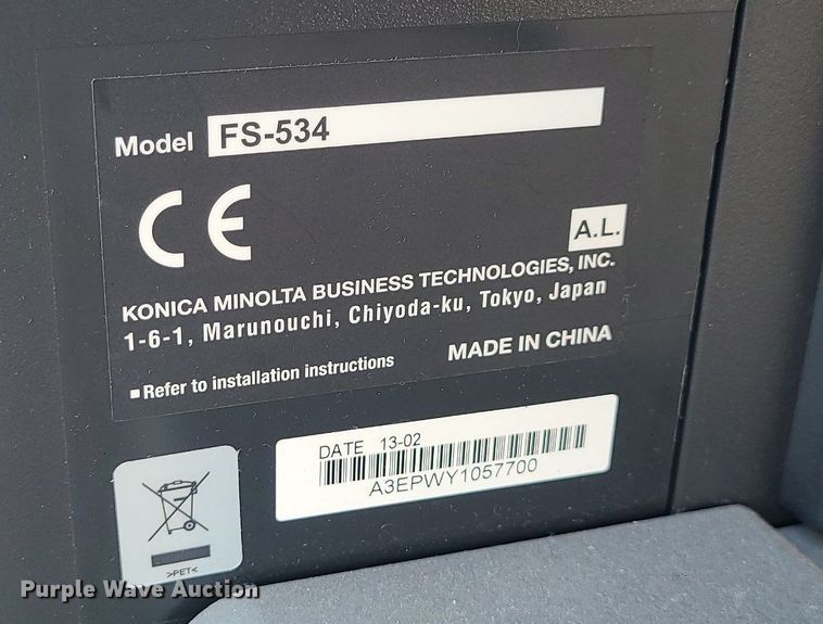 image for item MG9563 Konica Minolta FS534  finisher