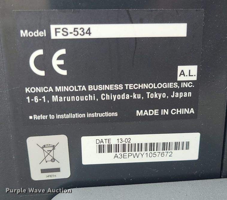 image for item MG9564 Konica Minolta FS534  finisher