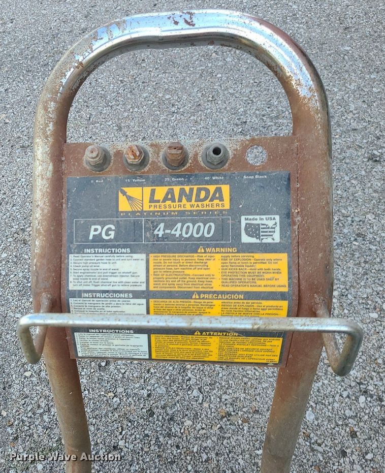image for item MG9568 Landa PG4-4000  pressure washer