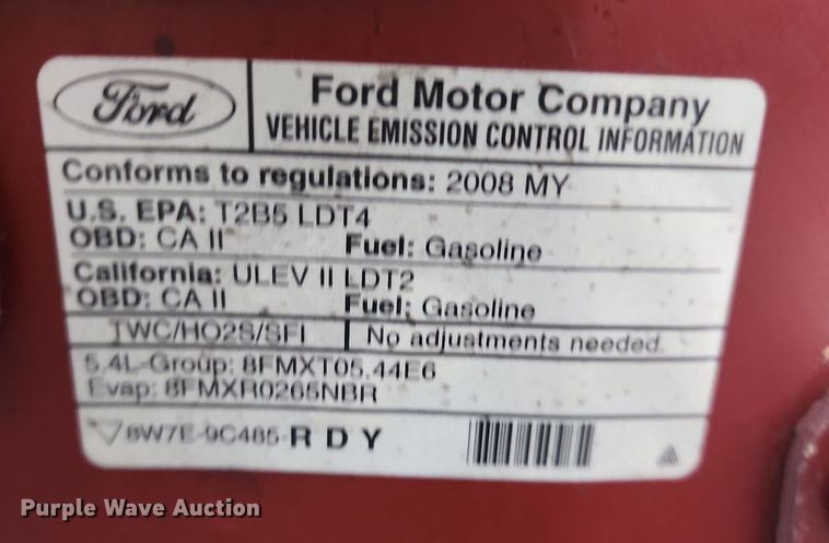 image for item MG9673 2008 Ford Expedition EL XLT  SUV