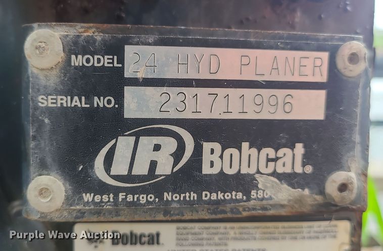 image for item MG9696 Bobcat  24"W skid steer cold planer