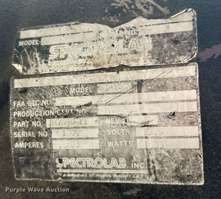 image for item MG9976 (3) Spectrolab SX419 helicopter search lights