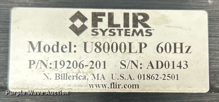 image for item MG9977 Flir system U800LP  infrared system