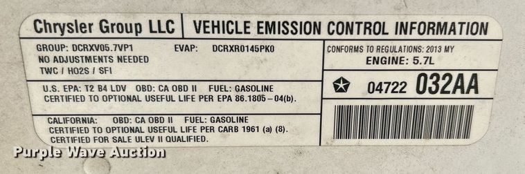 image for item MG9982 2013 Dodge Charger Police