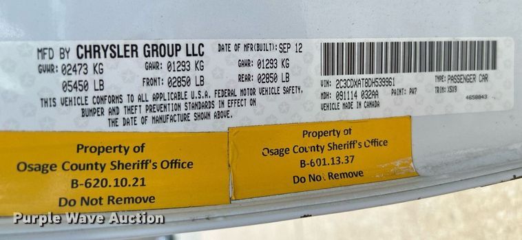 image for item MG9982 2013 Dodge Charger Police