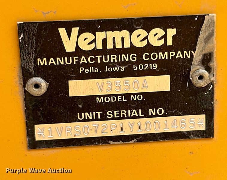 image for item ML9126 2000 Vermeer V3550A  trencher