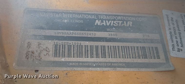 image for item MY9493 1995 Thomas Built 3800  school bus