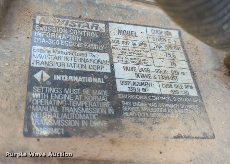 image for item MY9494 1991 International 3800  school bus