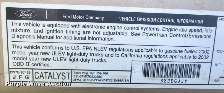 image for item MY9499 2002  Ford Windstar LX  van