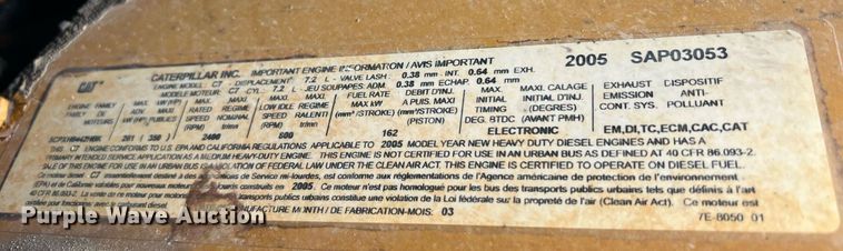 image for item NA9097 2006 Blue Bird  school bus