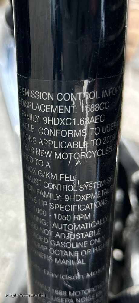 image for item NL9399 2009 Harley Davidson Electra Glide FLHTP Police  motorcycle