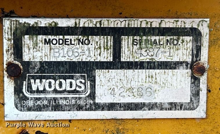 image for item NL9439 Woods B106-1  rotary mower