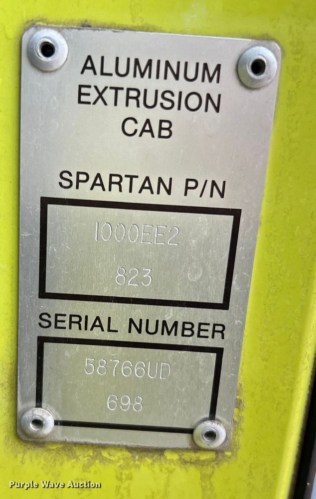 image for item NL9442 1998 Spartan Advantage  pumper fire truck