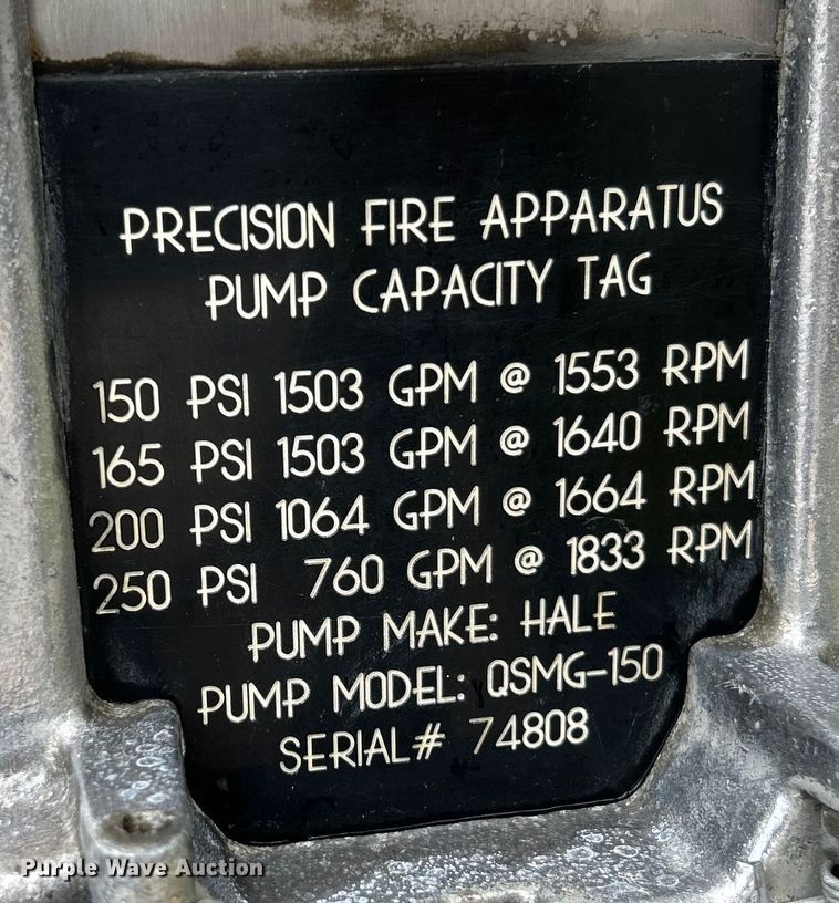 image for item NL9442 1998 Spartan Advantage  pumper fire truck