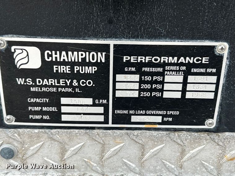 image for item NL9443 1997 Freightliner FL70  pumper fire truck