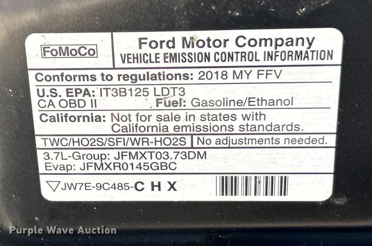 image for item NL9462 2018 Ford Explorer Police Interceptor  SUV