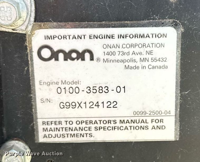 image for item NP9942 Onan RS12000  generator
