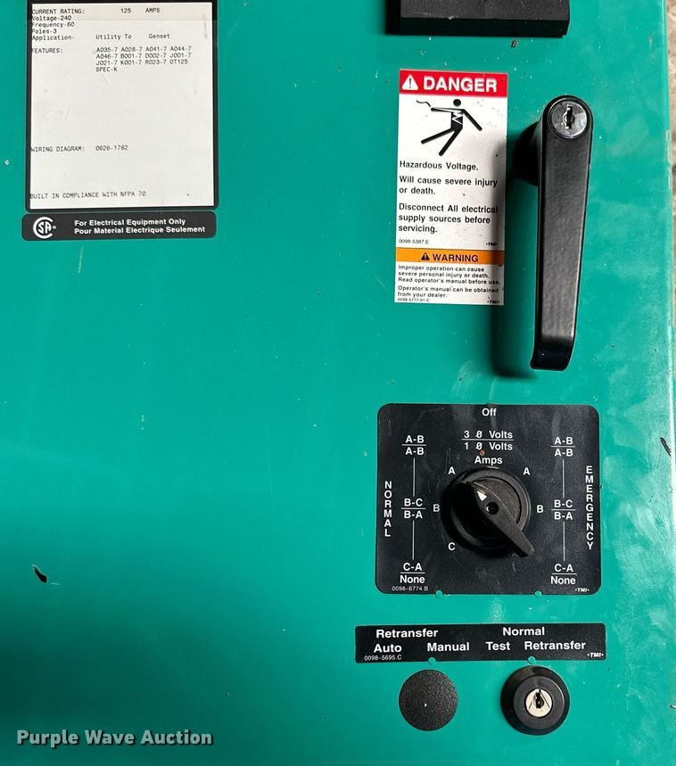 image for item NP9943 Onan OTA-4965444  transfer switch