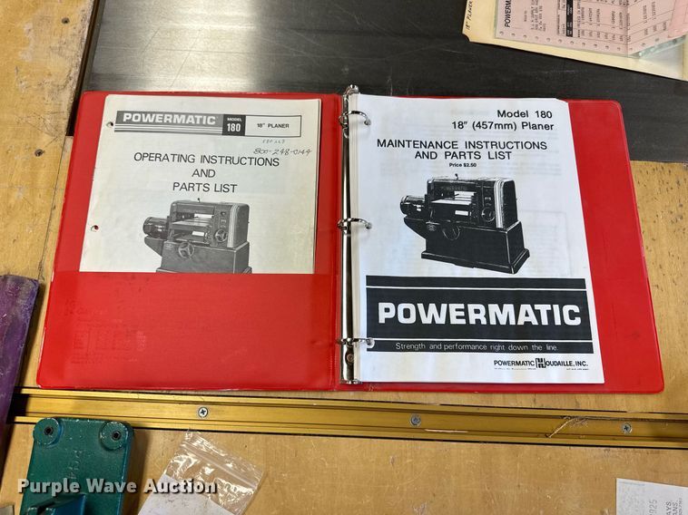 image for item NP9979 Powermatic 180  18" planer