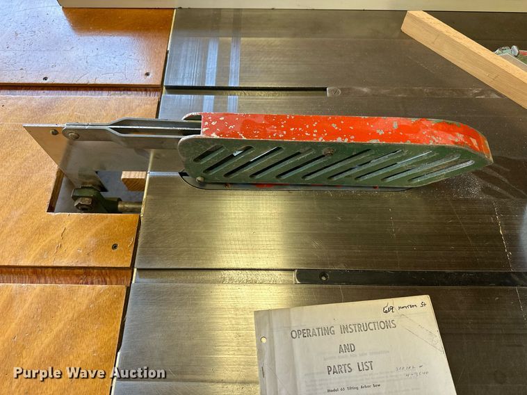 image for item NP9980 Powermatic 65  table saw