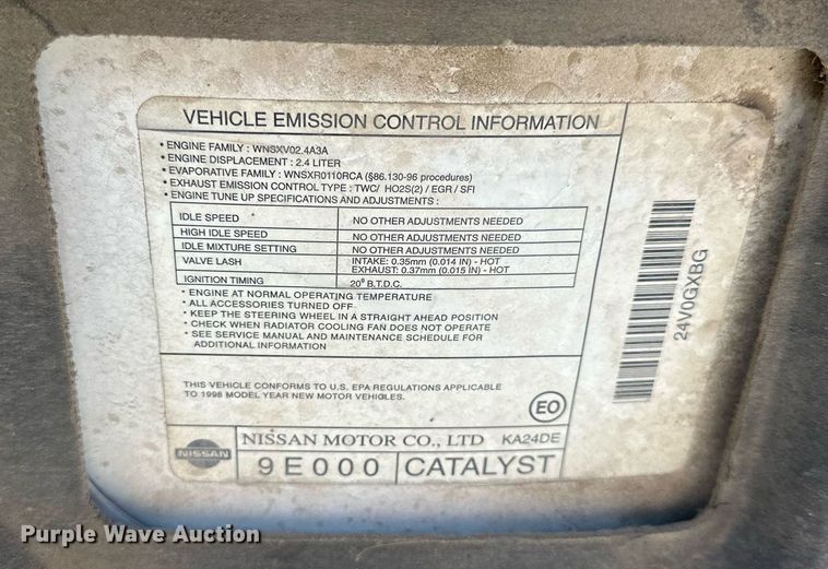 image for item NP9987 1998 Nissan Altima