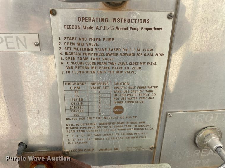 image for item NT9433 1985 Duplex 26109-85  fire truck