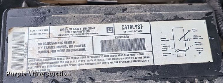 image for item NT9920 2003 Chevrolet Silverado 2500HD  pickup truck