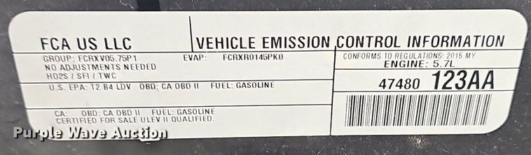 image for item NT9928 2015 Dodge Charger Police