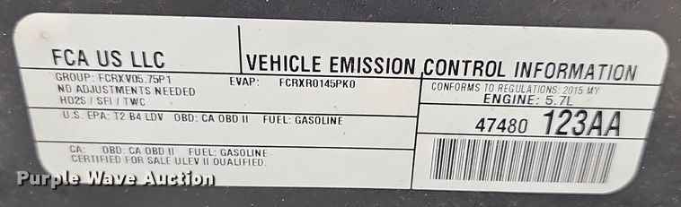 image for item NT9932 2015 Dodge  Charger Police