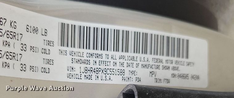 image for item NT9933 2009 Jeep Grand Cherokee  SUV