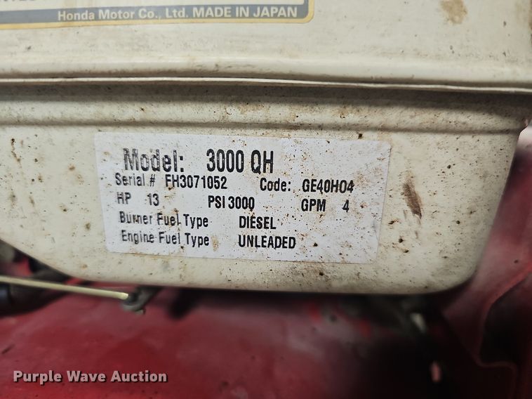 image for item NT9935 Cam Spray 3000 QH  pressure washer