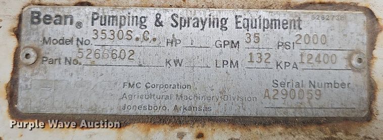 image for item NT9943 Bean  sewer jetter trailer