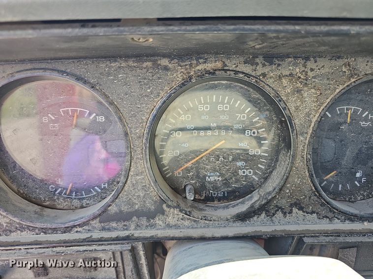 image for item NU9083 1992 Dodge D350  utility bed pickup truck