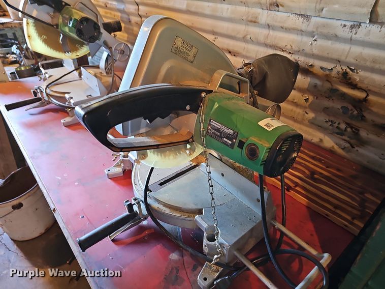 image for item NU9145 (2) Hitachi 10" miter saws